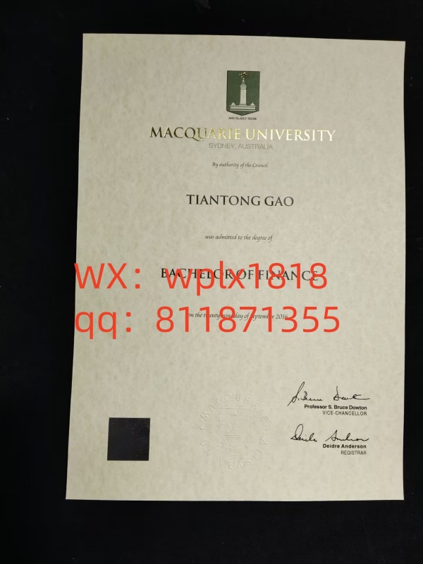 澳大利亚麦考瑞大学毕业证成绩单及认证