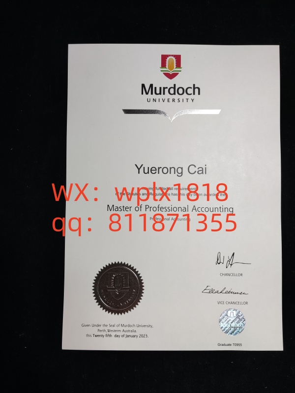 澳大利亚莫道克大学毕业证成绩单及认证