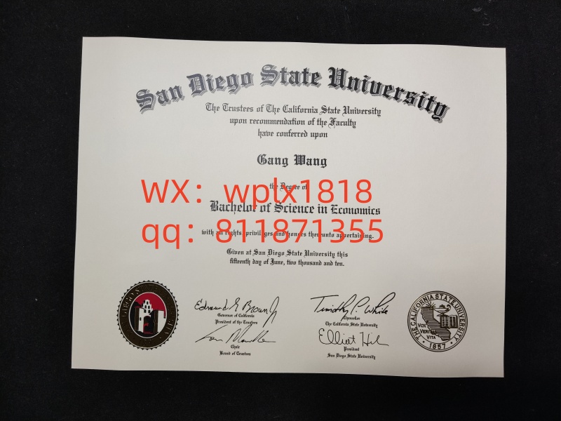 圣地亚哥州立大学毕业证成绩单及认证