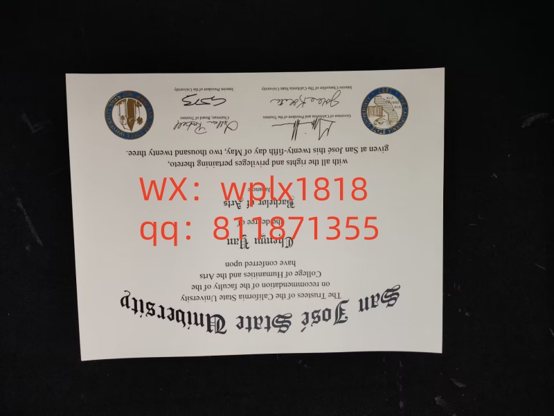圣何塞州立大学毕业证成绩单及认证